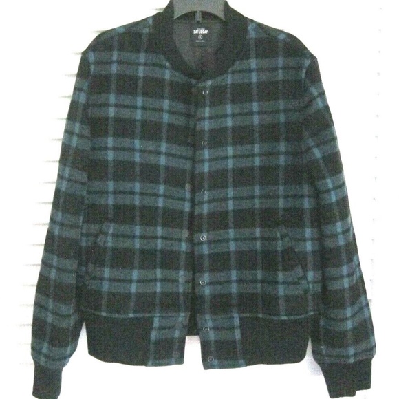 kate spade Jackets & Blazers - Kate Spade Saturday Plaid Bomber Jacket sz S